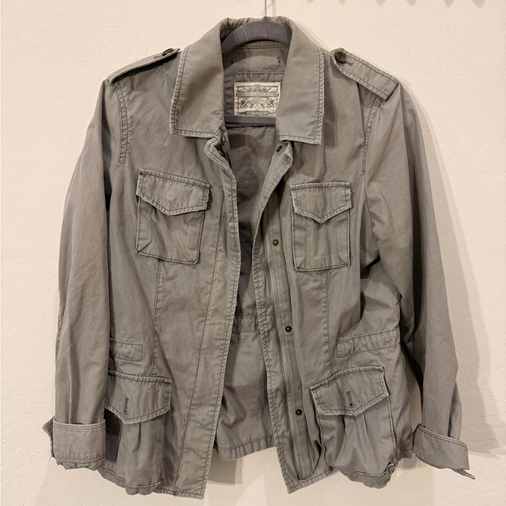 Light Gray Utility Field Jacket - image 1